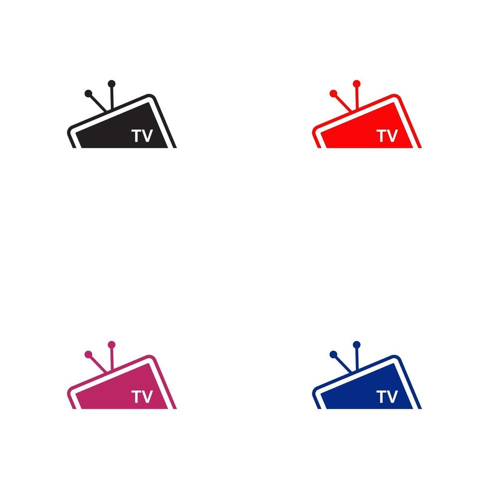 TV channel program logo design template vector