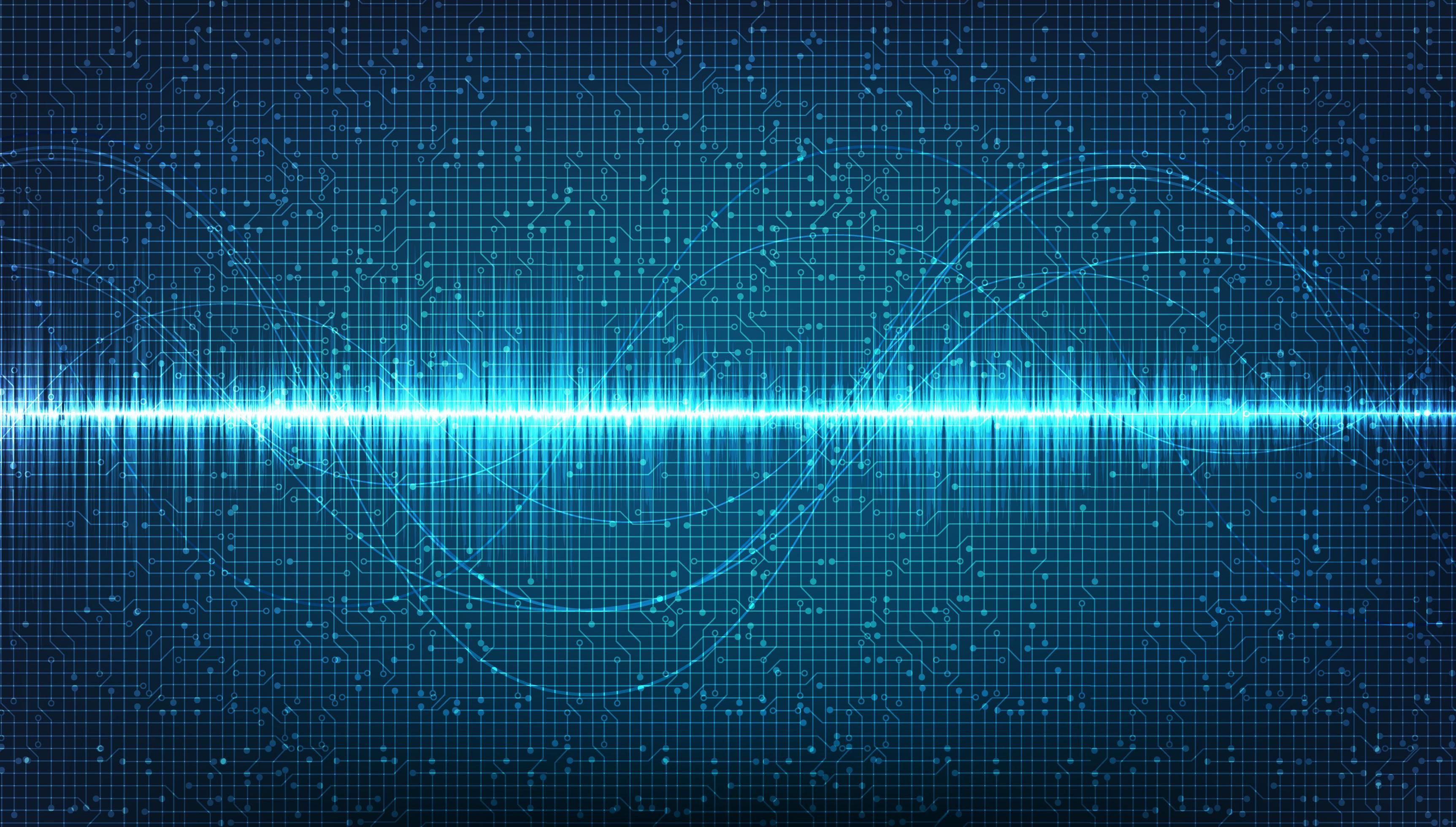 Electronic Sound wave Background,earthquake wave diagram concept,design