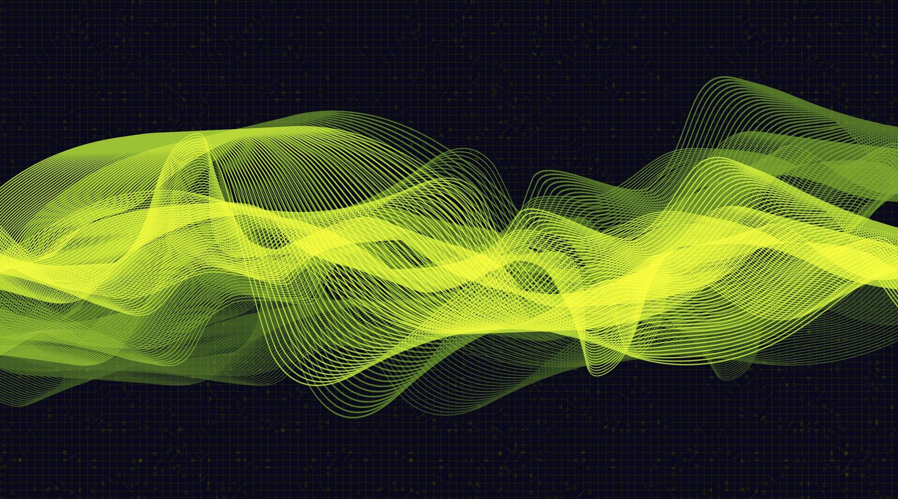 Futuristic Green Digital Sound Wave Background,technology and earthquake wave diagram concept,design for music studio and science,Vector Illustration. vector