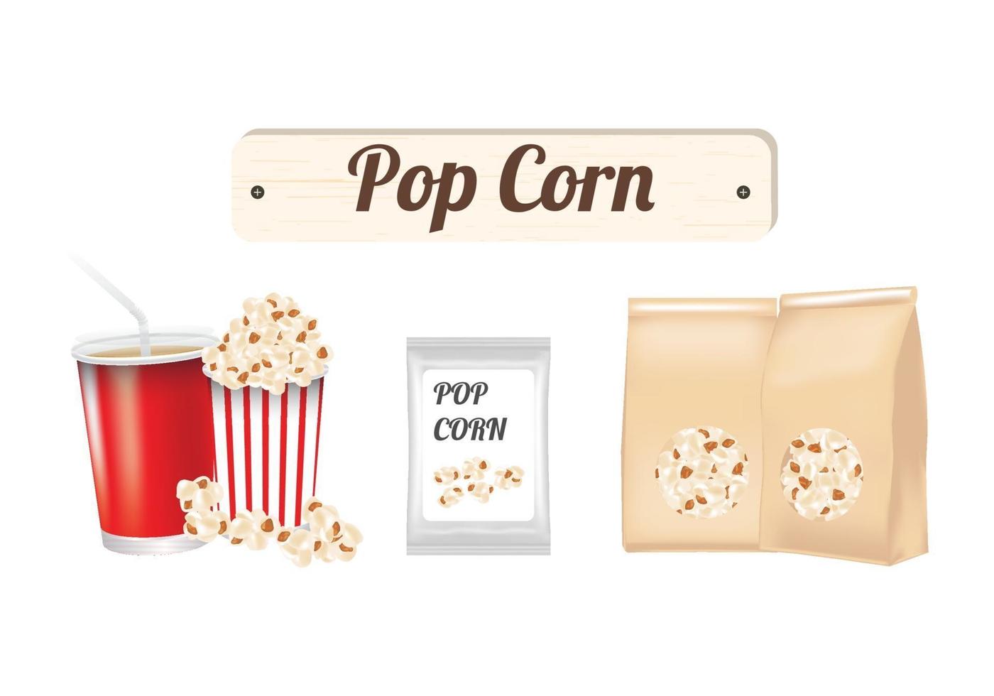 Pop corn vector