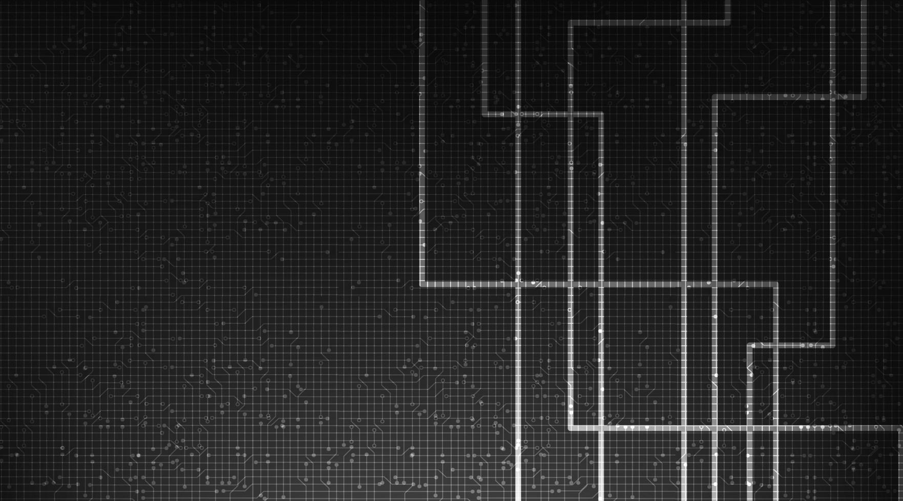 Dark Gray Circuit Microchip Technology on Future Background,Hi-tech Digital and Communication Concept design,Free Space For text in put,Vector illustration. vector