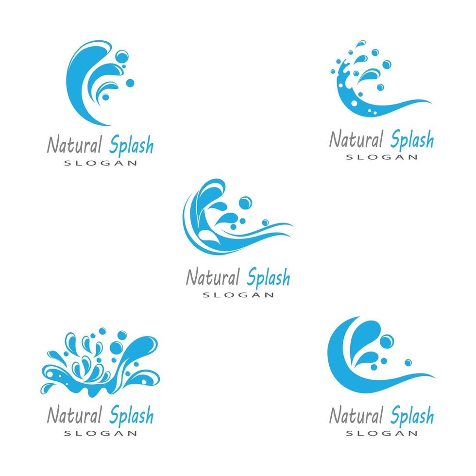 water splash icon vector illustration design template