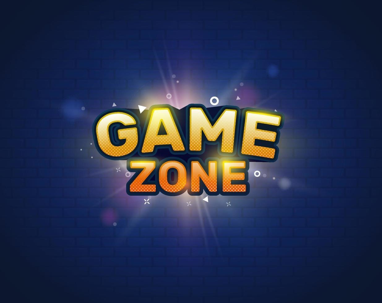 Game zone entertainment banner. Game Logo. Vector illustration.