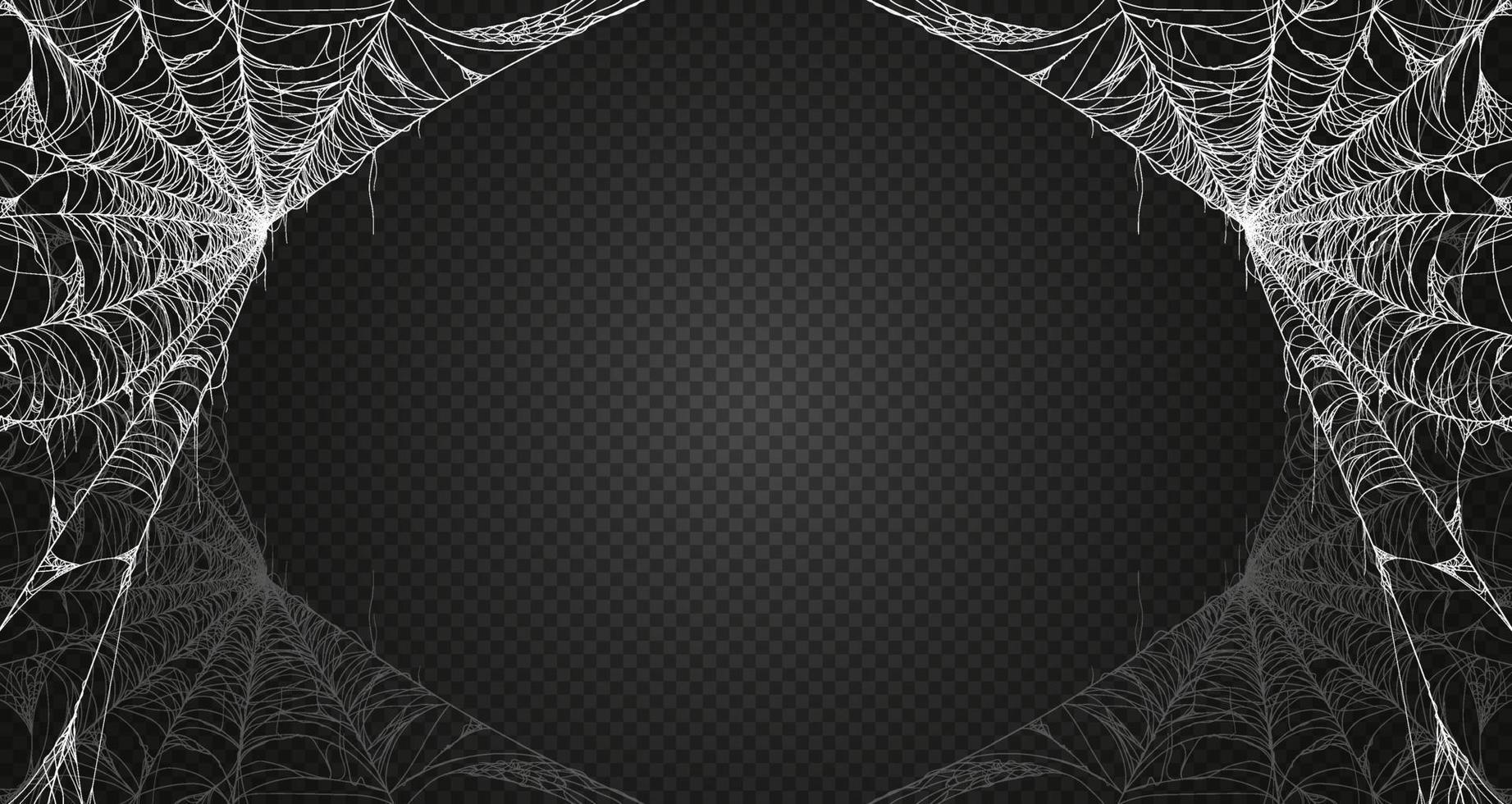 Cobweb. Spiderweb for halloween, spooky, scary, horror decor vector