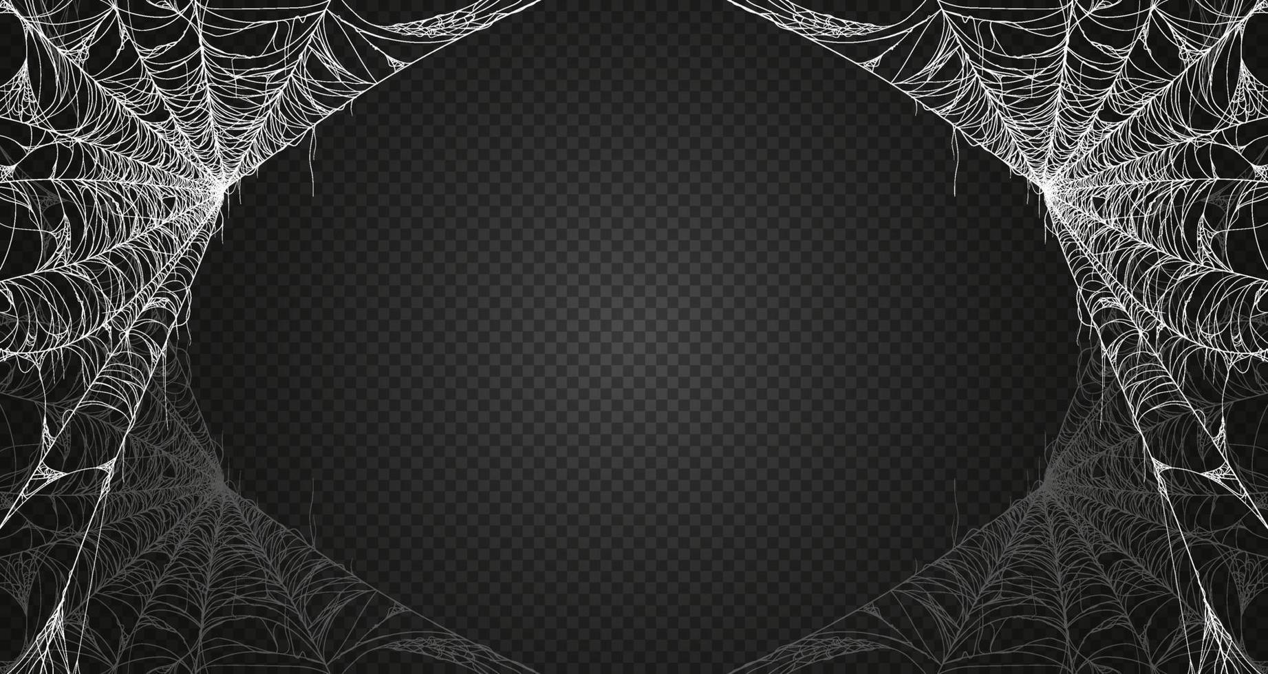 Cobweb. Spiderweb for halloween, spooky, scary, horror decor vector