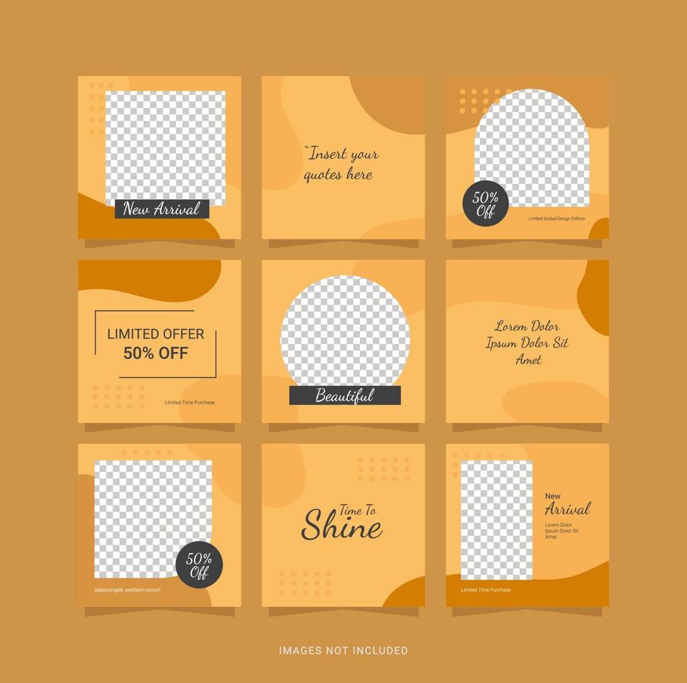 Template Fashion Women Design Post Puzzle vector