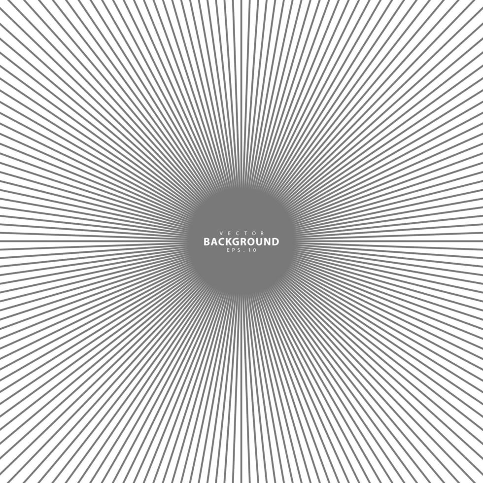 circulo concentrico. Ilustración de onda de sonido. patrón de línea de círculo abstracto. gráfico en blanco y negro vector