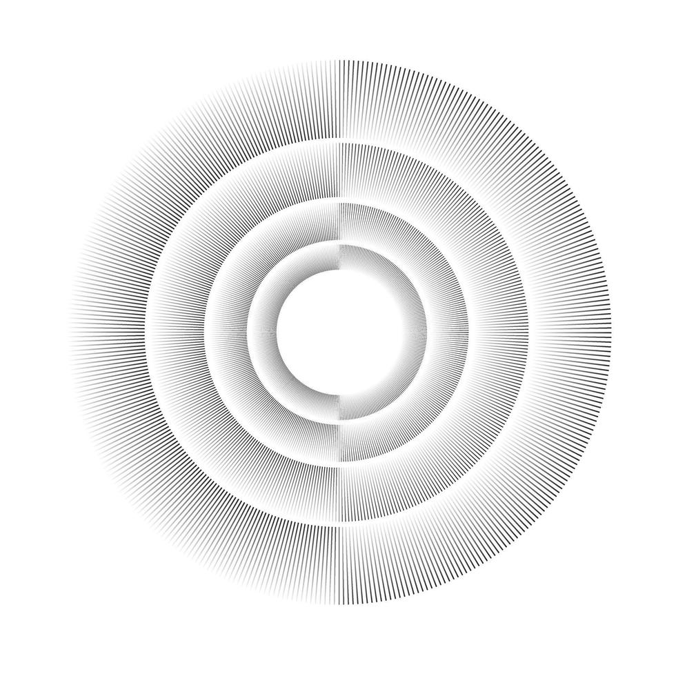 elementos de círculo concéntrico. elemento para diseño gráfico web, plantilla para impresión, textil, envoltura, decoración, ilustración vectorial vector