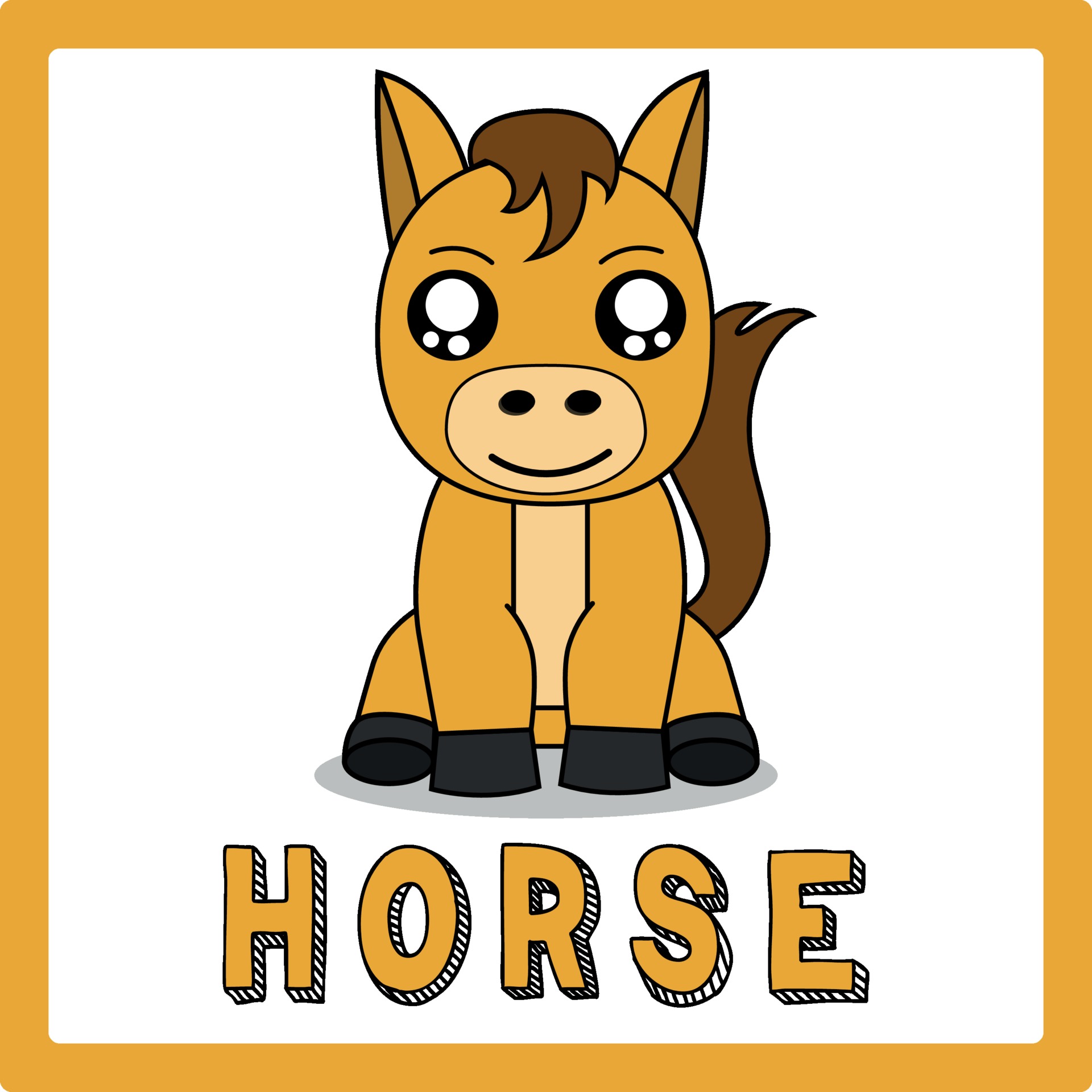 Download 0134 Svg Kawaii Horse Monogram Clipart For Scrapbooking And Commercial Use Svg Eps Jpg Png Files Clip Art Art Collectibles Commentfer Fr