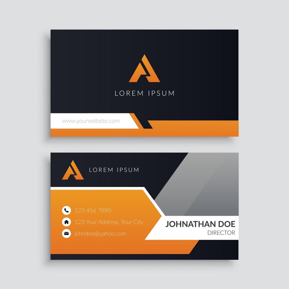Futuristic Corporate Business Card Template vector