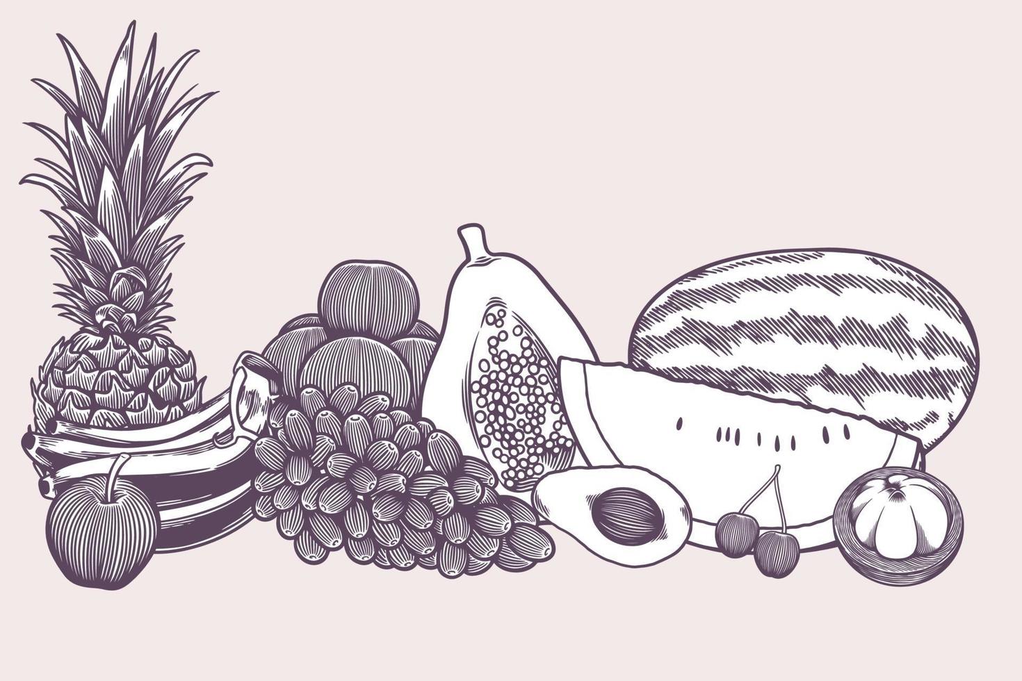 Vegan food set collection of hand drawn sketches templates vintage engraving doodle. Detailed isolated elements on white background, perfect for menu, book design. Vintage retro food images. vector
