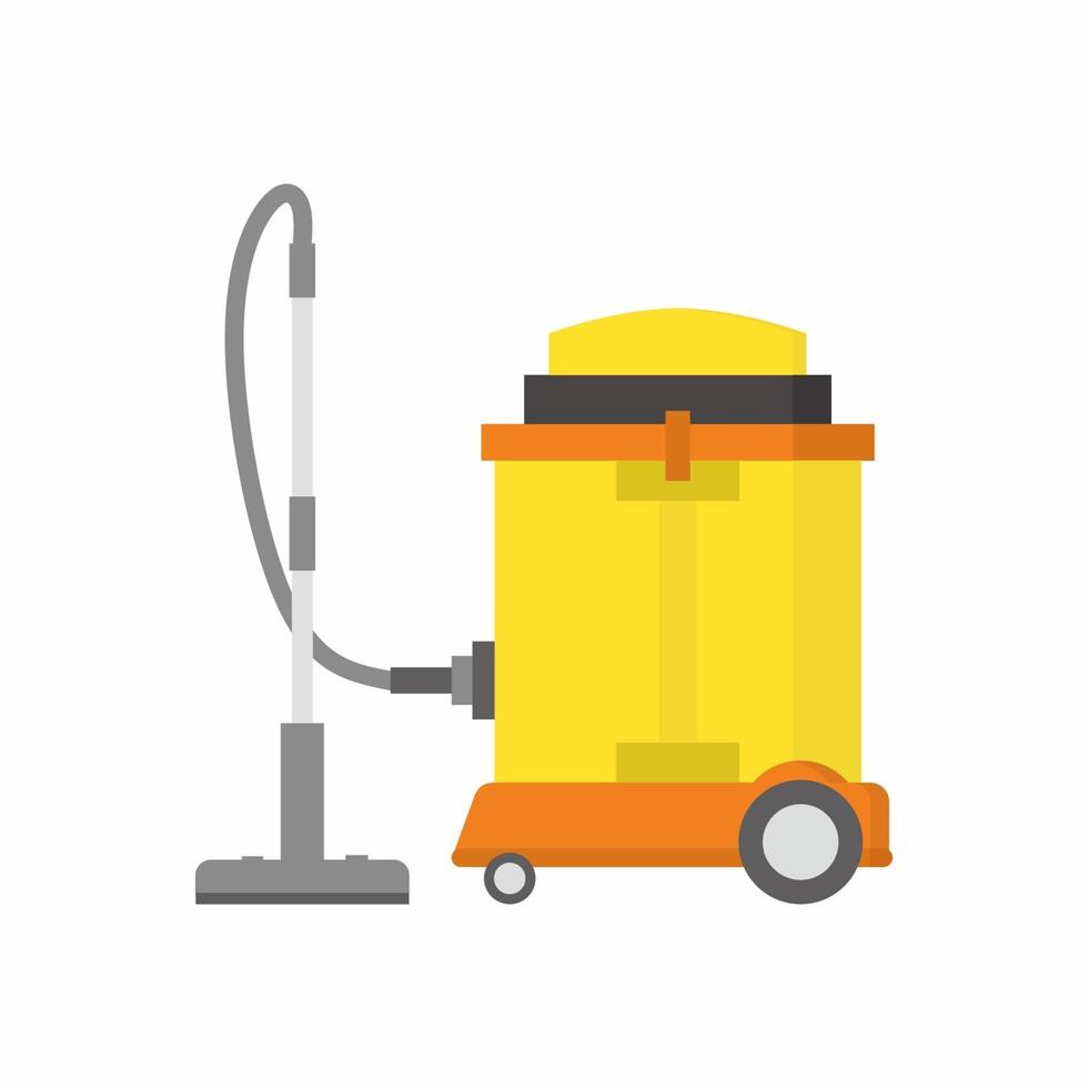 Icono de dibujos animados de equipo de aspiradora. Utensilios de limpieza para el hogar. robot de lavado, ciclón y aspiradora de coches. Equipo de limpieza profesional para la ilustración de vector de hogar