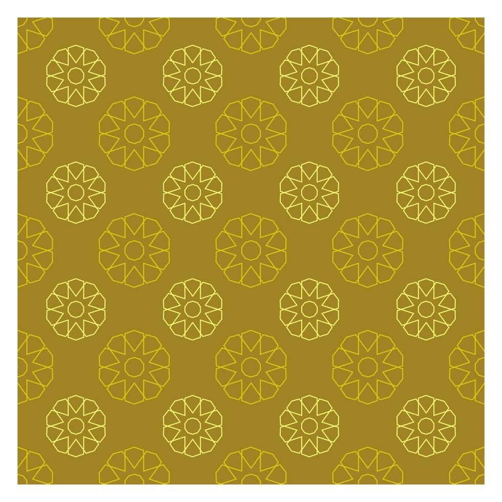 Arabic Gold Seamless Pattern vector