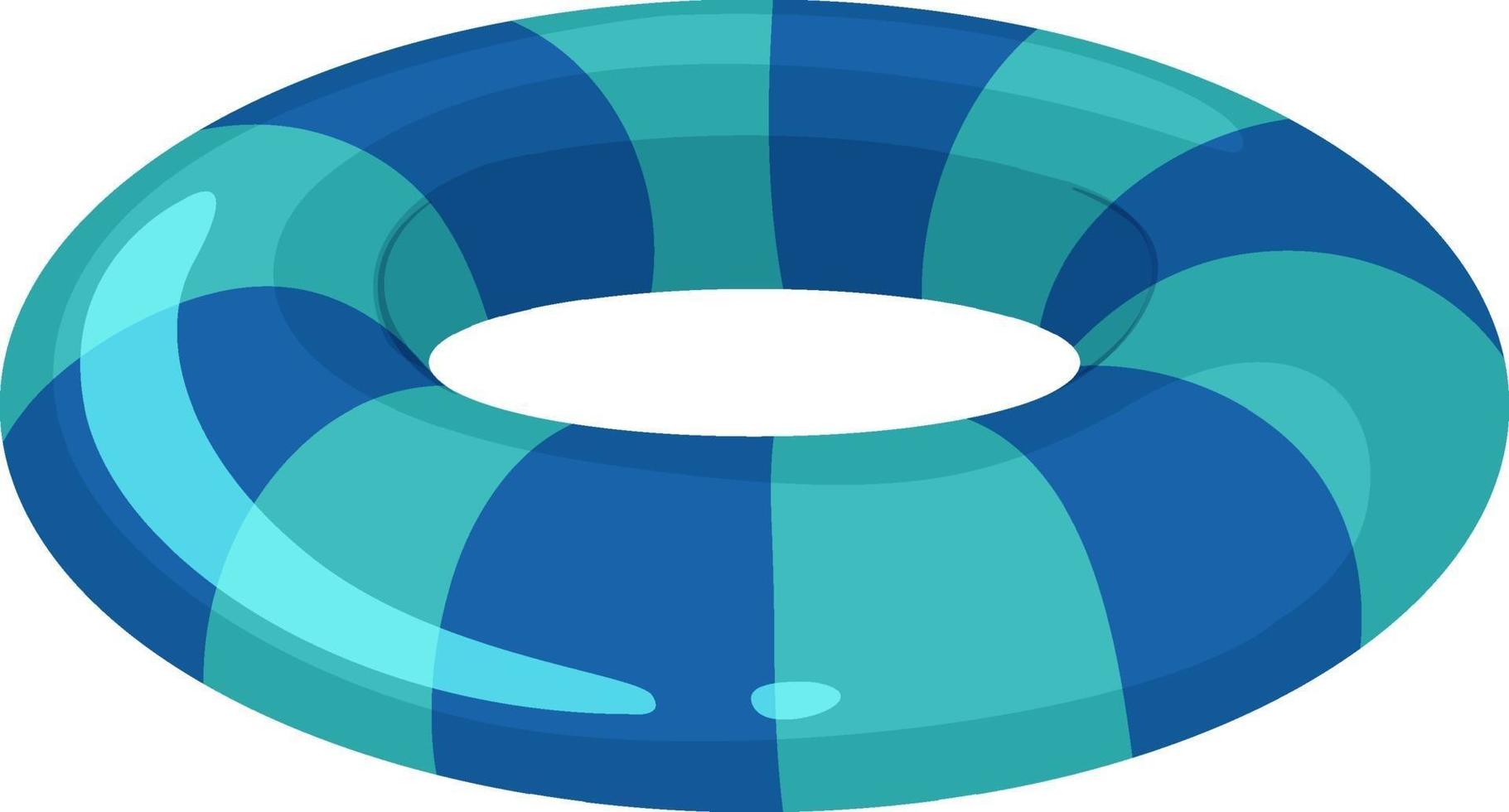 Striped blue swimming ring isolated vector