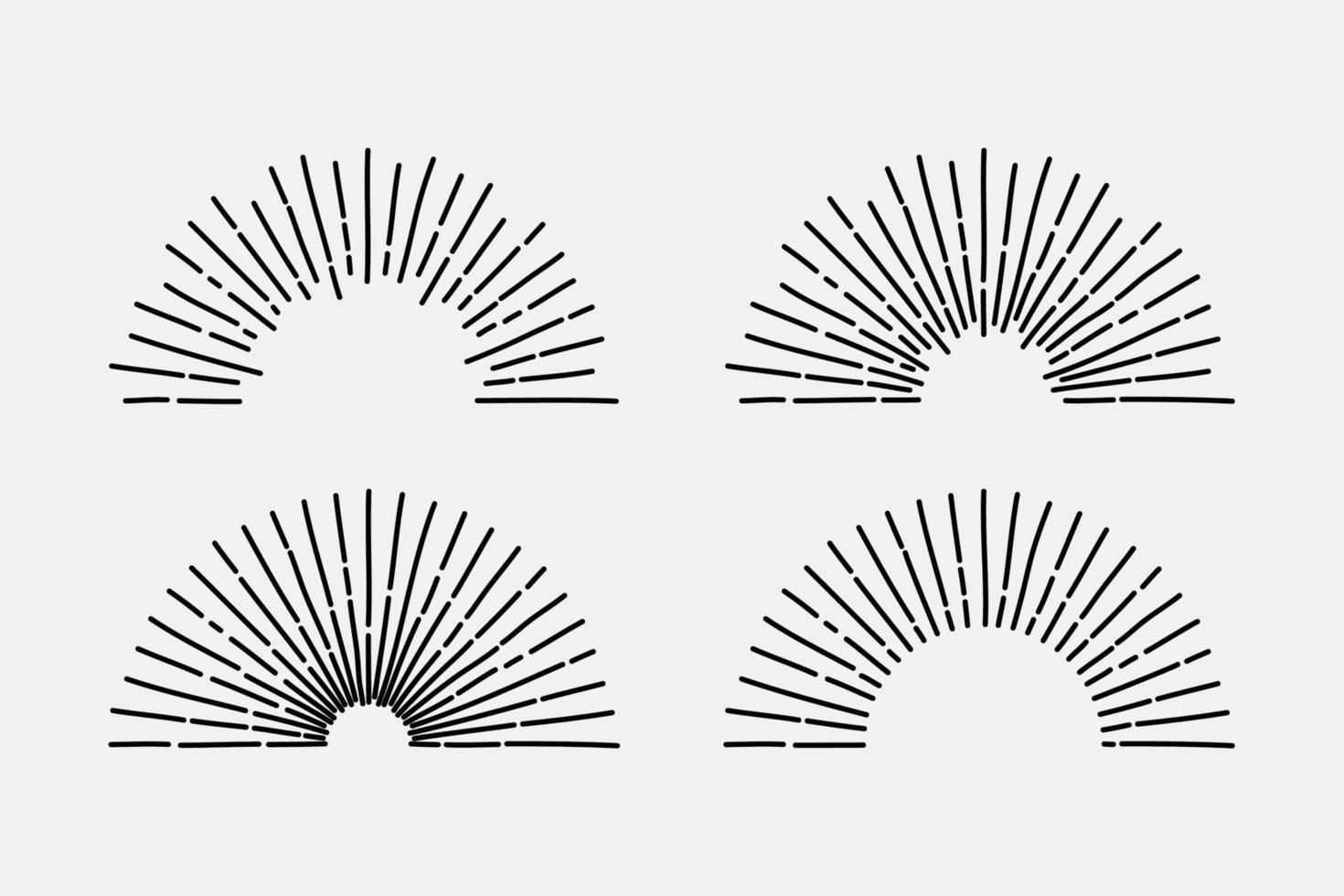 Collection of Sunbursts vector