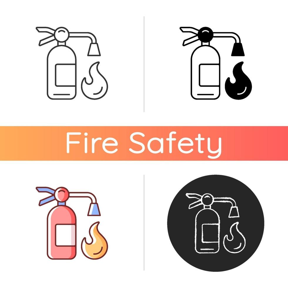 Fire extinguisher icon vector