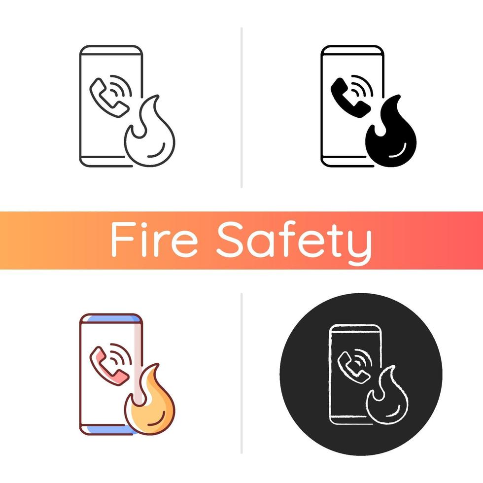 Call in case of emergency icon vector