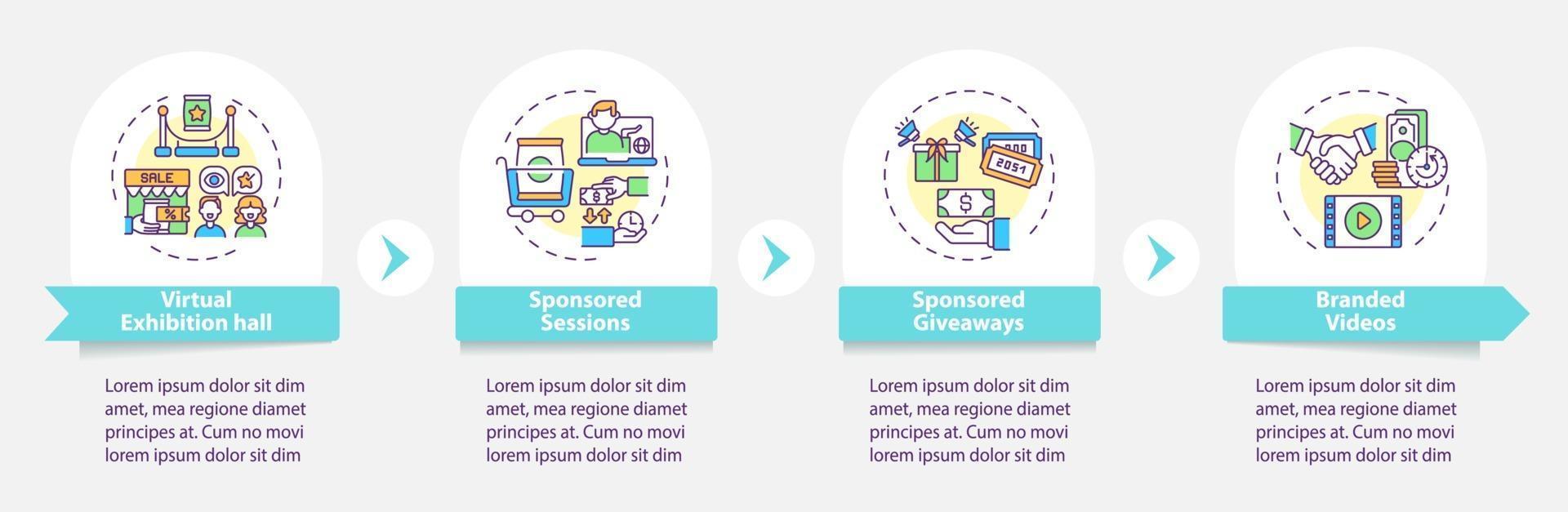 Sponsorship VE vector infographic template