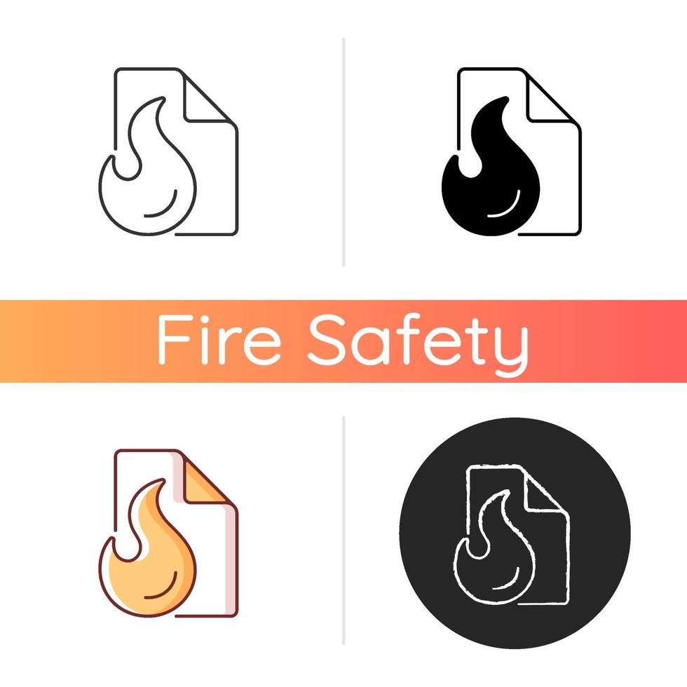 Fire blanket icon vector