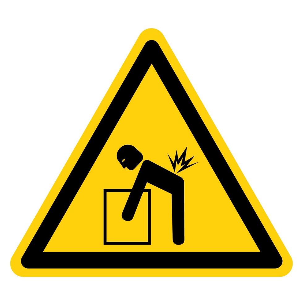 Lifting Hazard Symbol Sign vector
