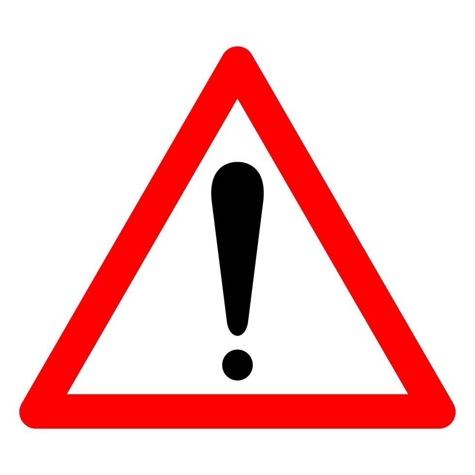 signo de símbolo de advertencia 2306712 Vector en Vecteezy