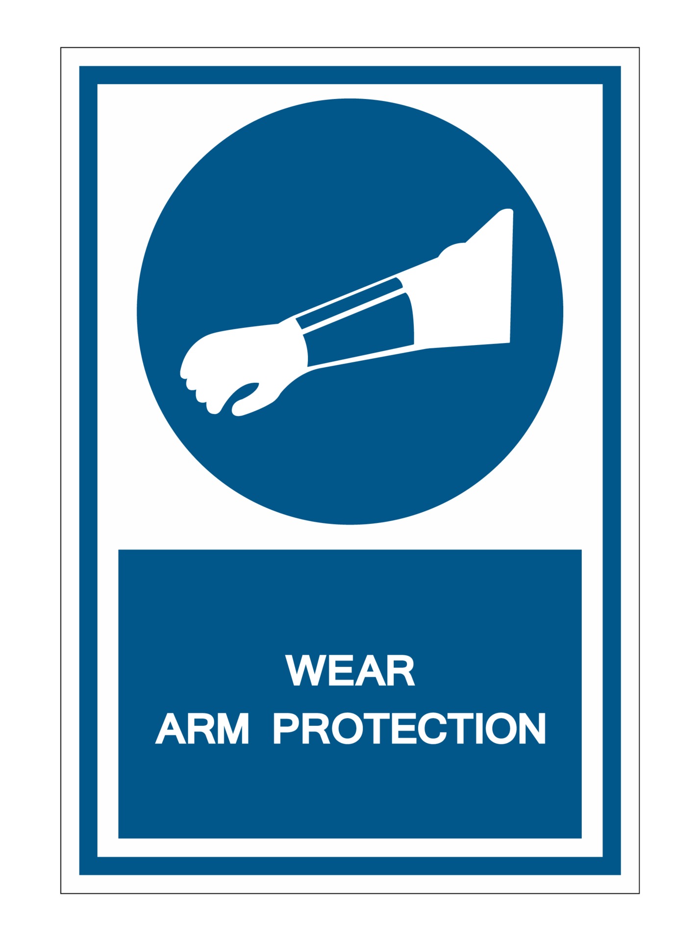 Symbol Wear Arm Protection Sign 2306715 Vector Art at Vecteezy