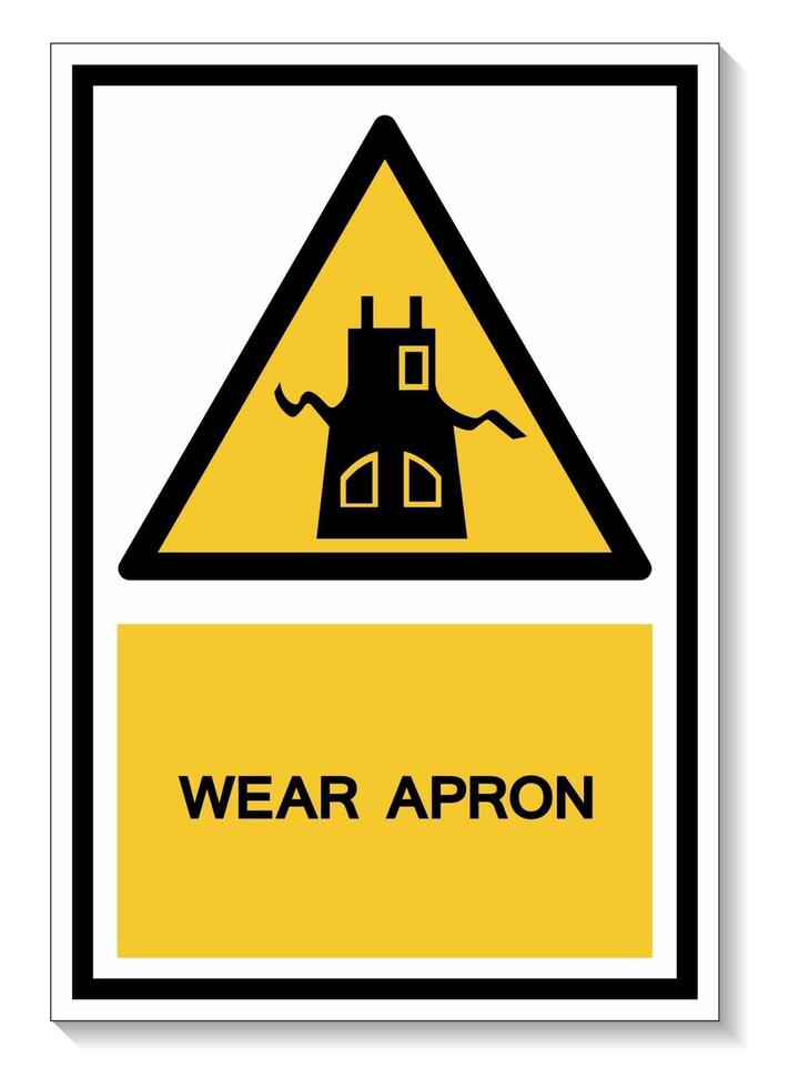 Symbol Wear Apron vector