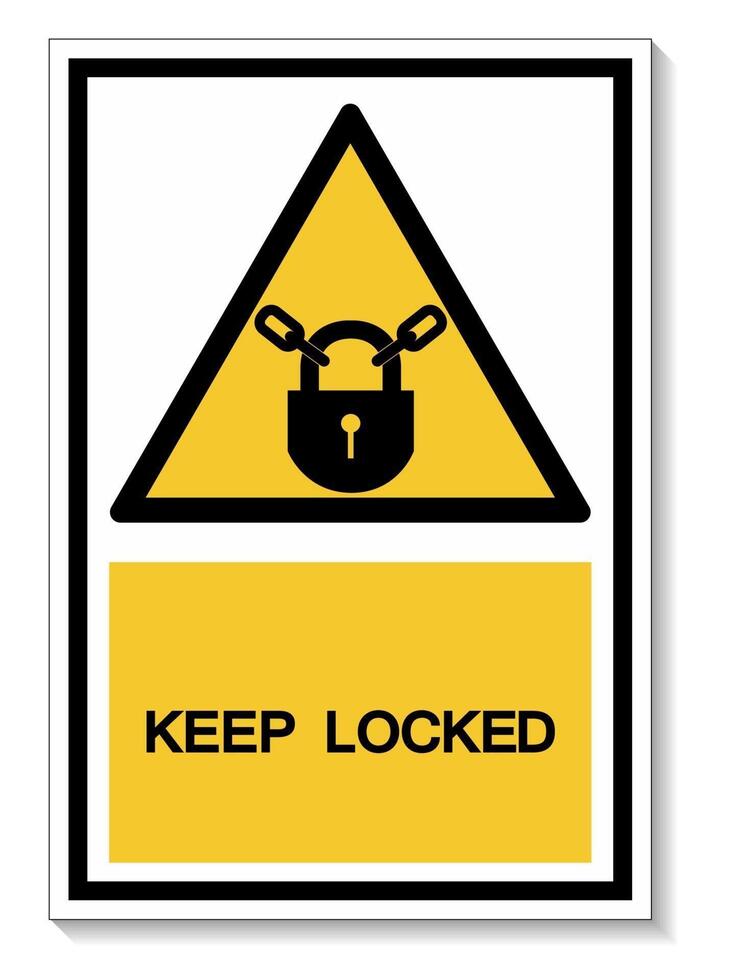 Keep Locked Symbol Sign vector