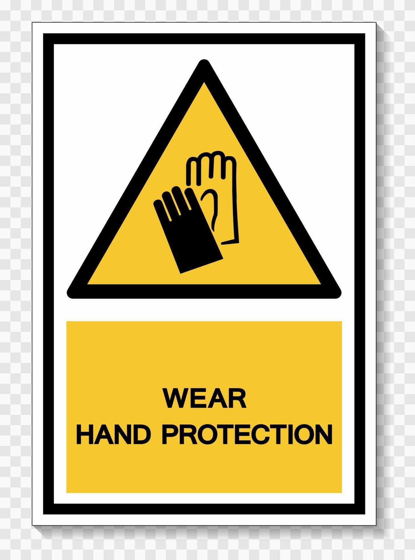 Wear Hand Protection Symbol Sign 2306745 Vector Art at Vecteezy