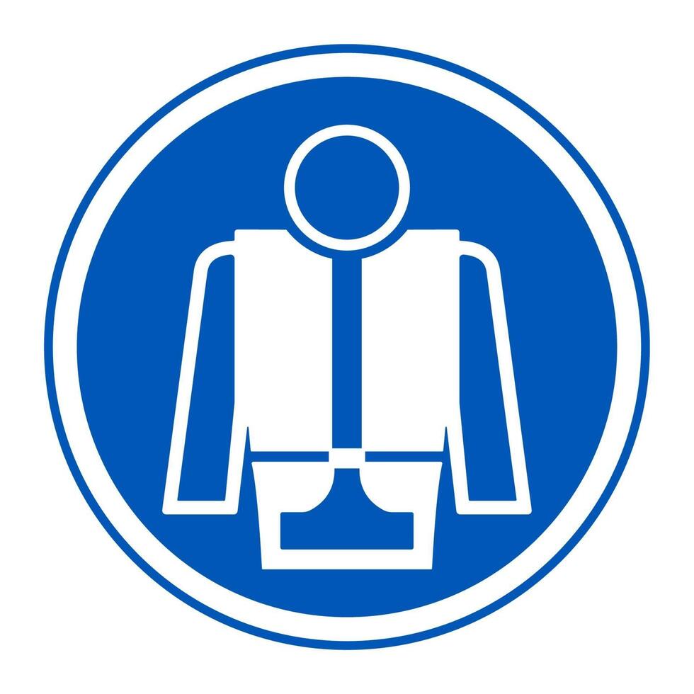 Symbol Wear Life Jacket vector