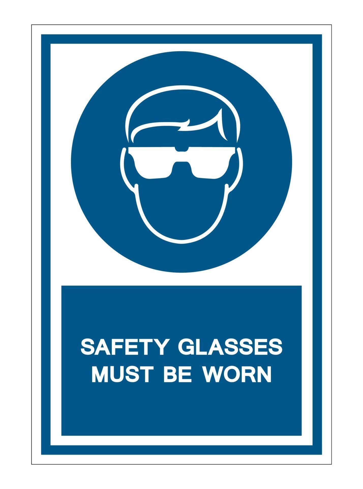 Safety Glasses Must Be Worn Symbol Sign 2306797 Vector Art at Vecteezy