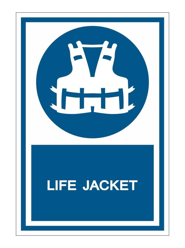 Wearing a life jacket for safety Symbol Sign 2306799 Vector Art at Vecteezy