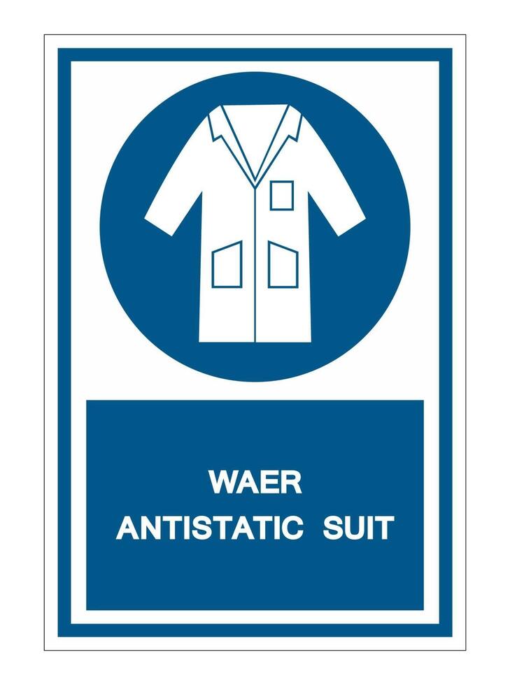 Wear Smock Symbol Sign vector
