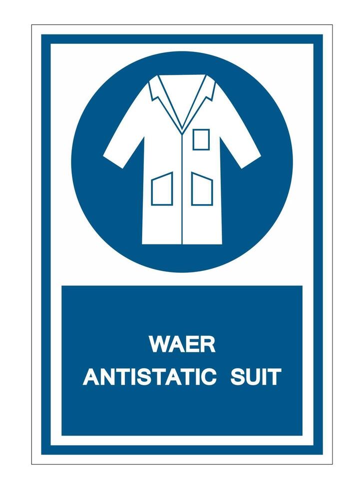 Wear Smock Symbol Sign vector