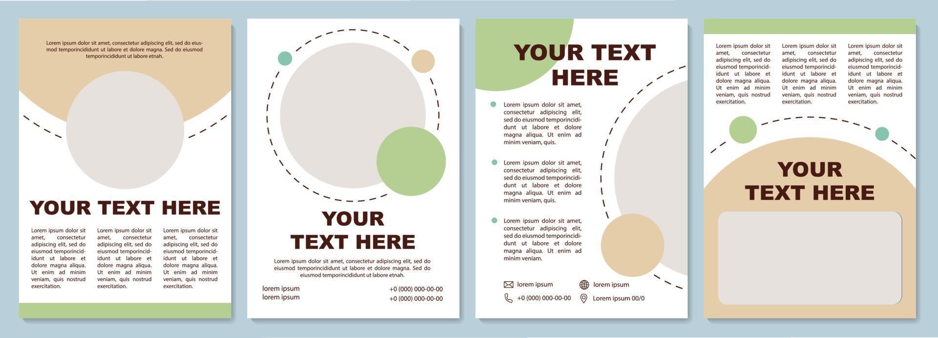 Business modern brochure template vector