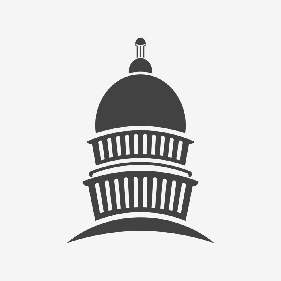 capitol congress meeting building icon,vector illustrator vector