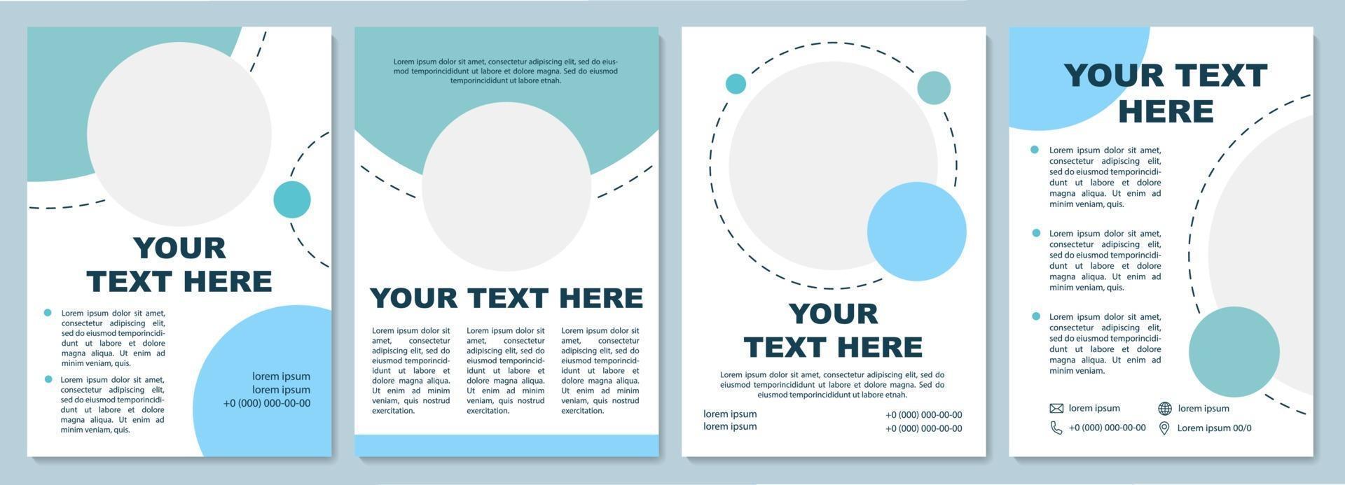 Modern styled brochure template vector