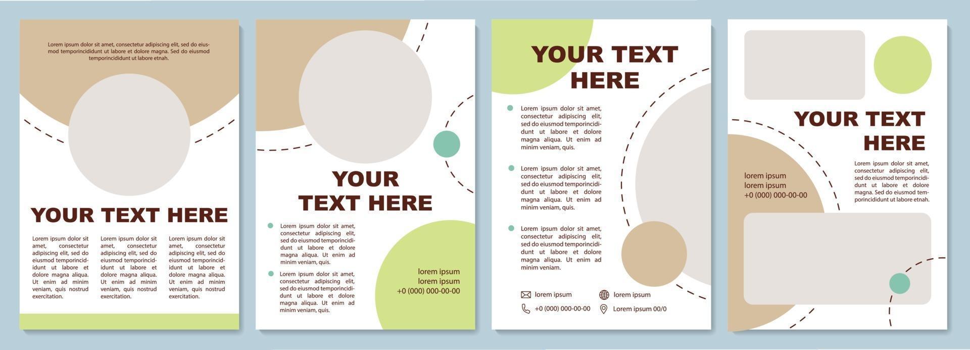 SImple presentation brochure template vector