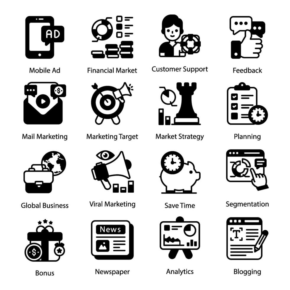 Data Analytics and Business Marketing vector