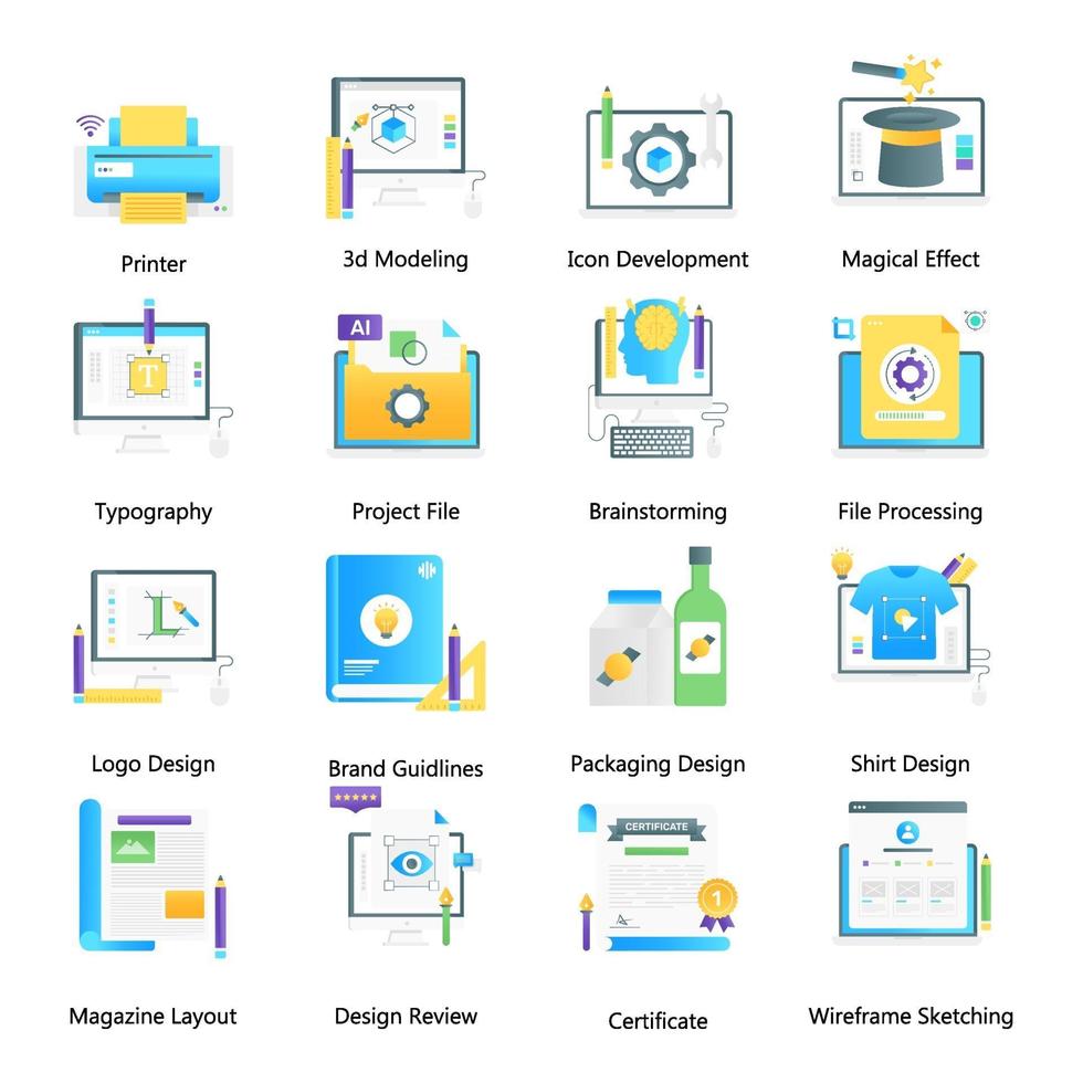 Designing and Digital Artwork vector