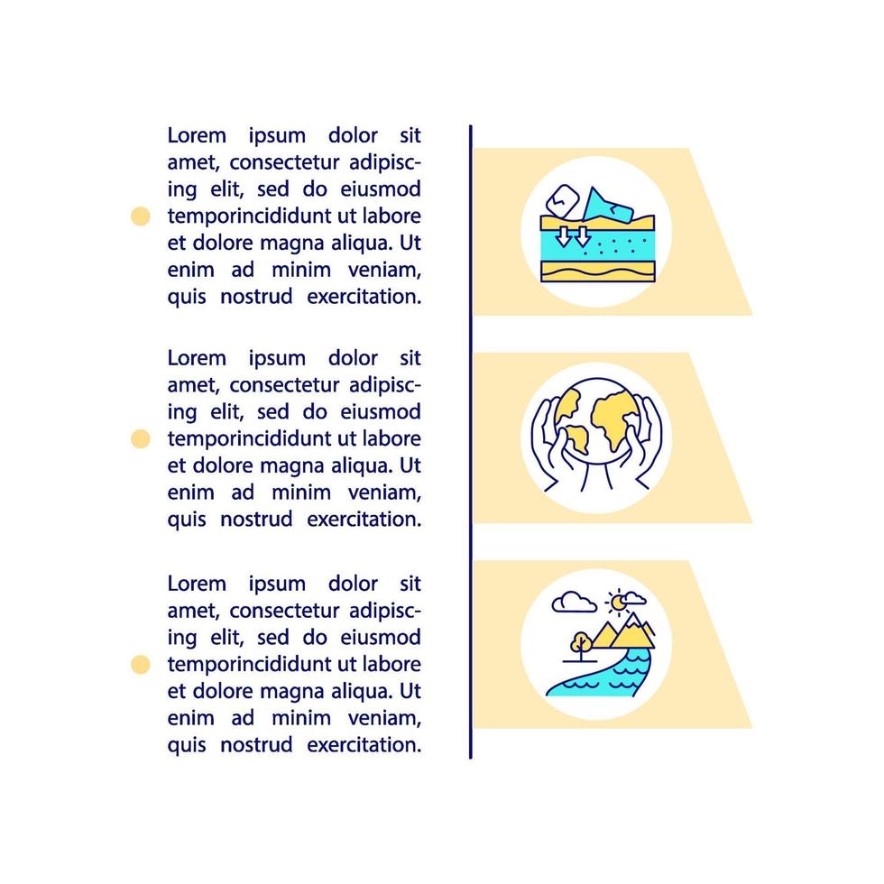 Preventing environmental pollution concept line icons with text vector