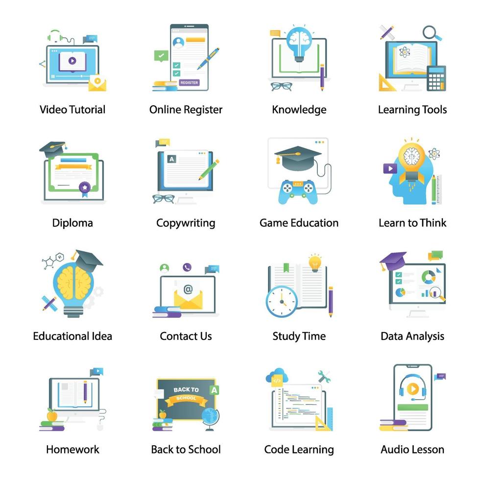 Digital Education Gradient vector