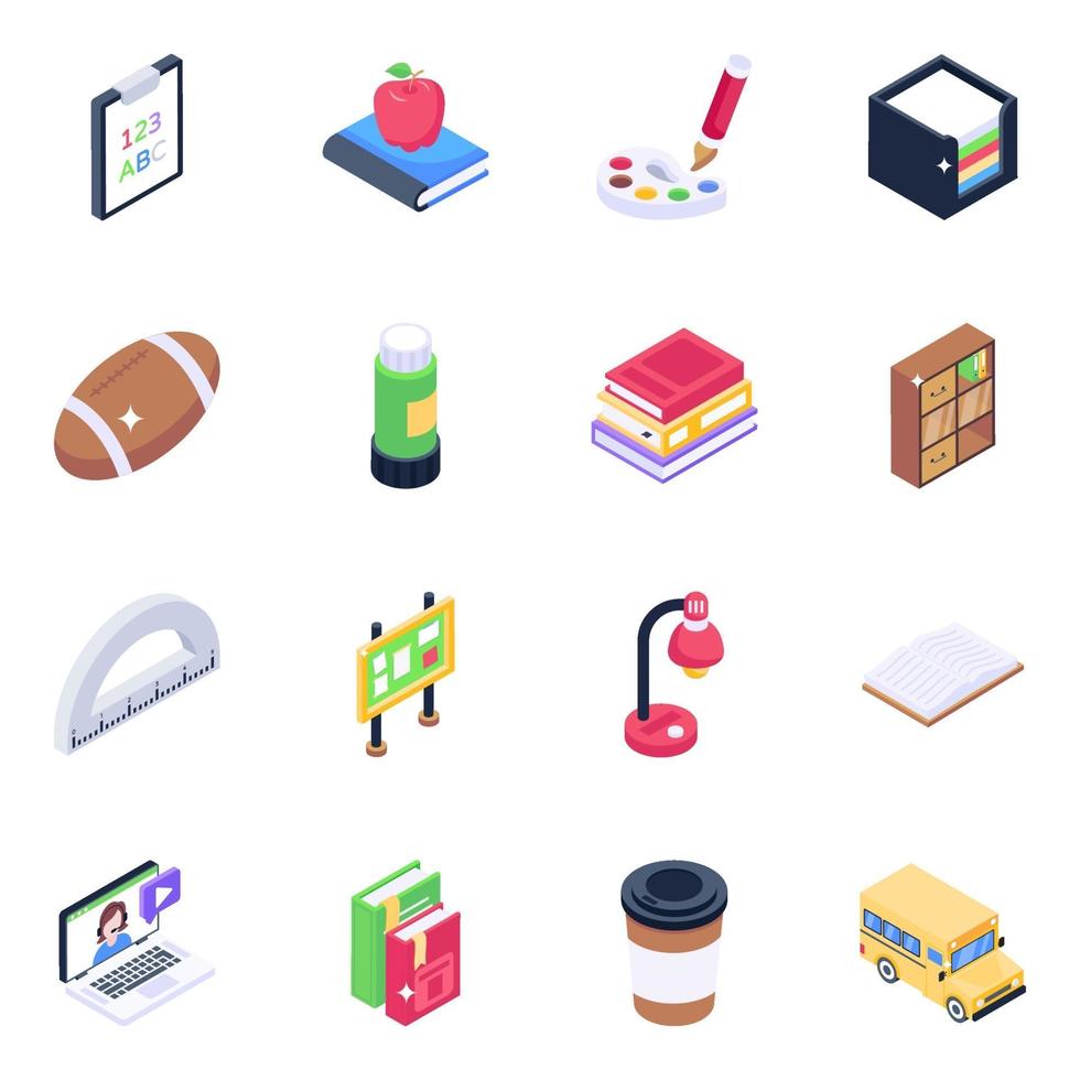 Education and Learning  Accessories vector