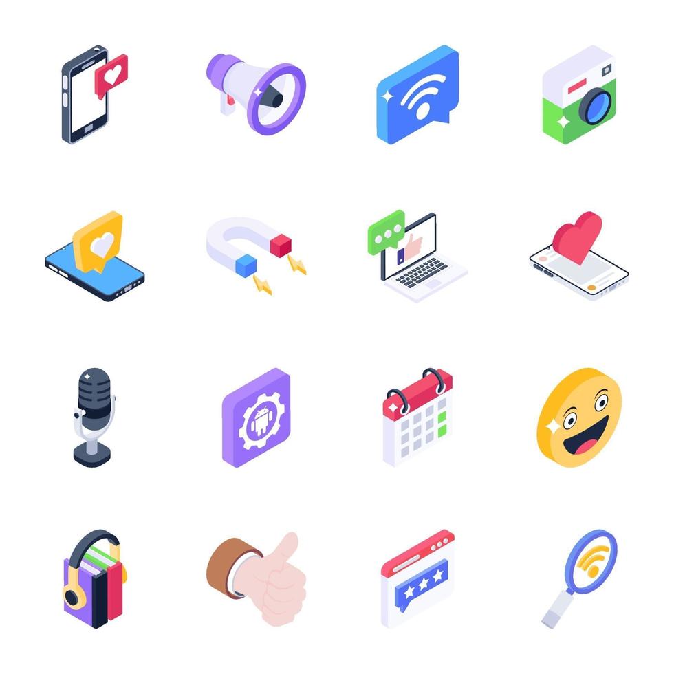 Social Media Elements vector