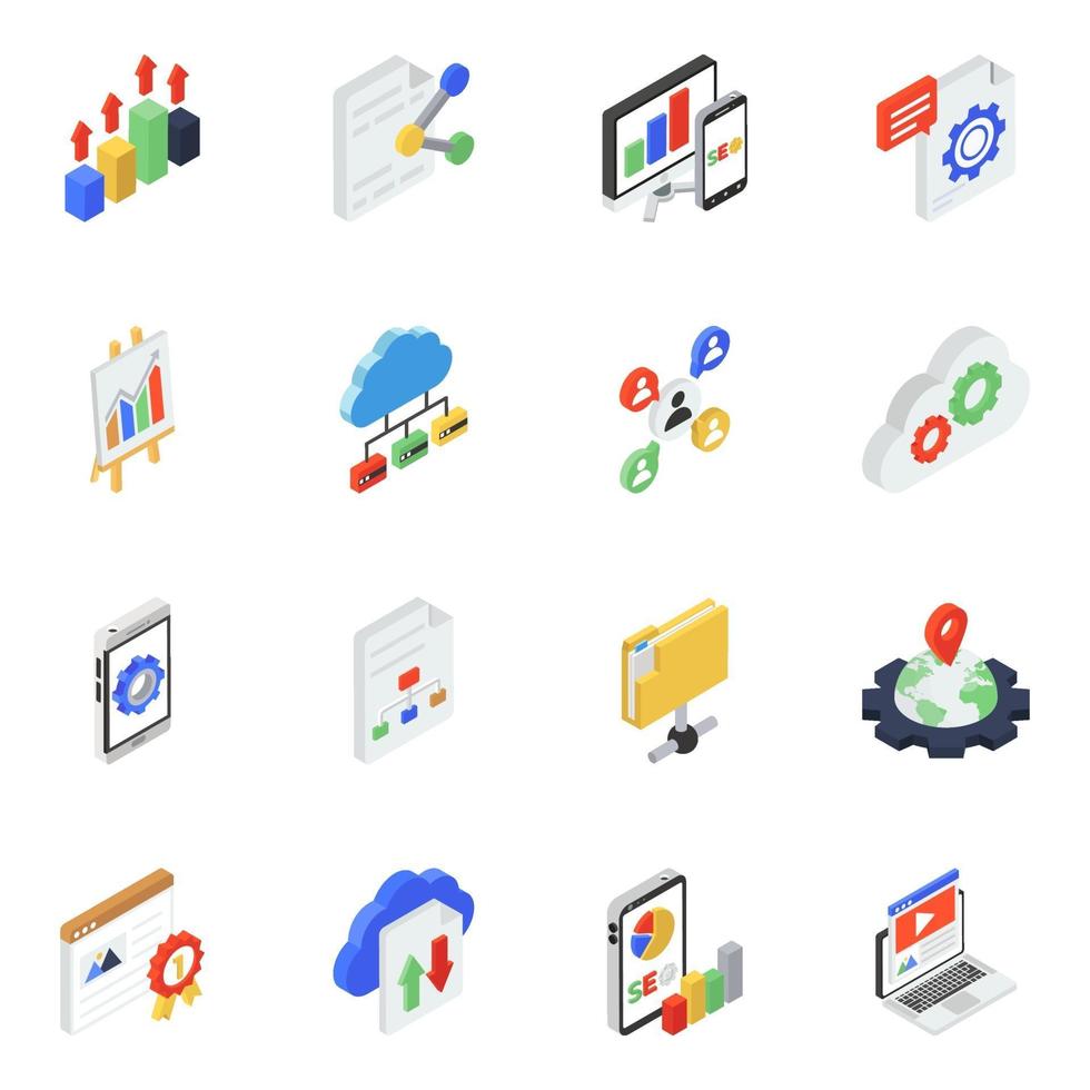 Data Management Flat Gradient vector