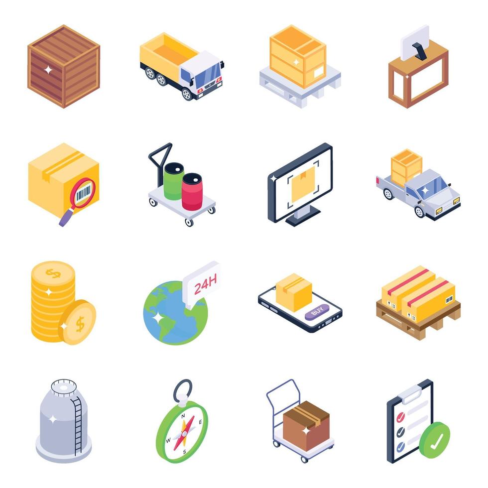Logistics Delivery in Modern vector