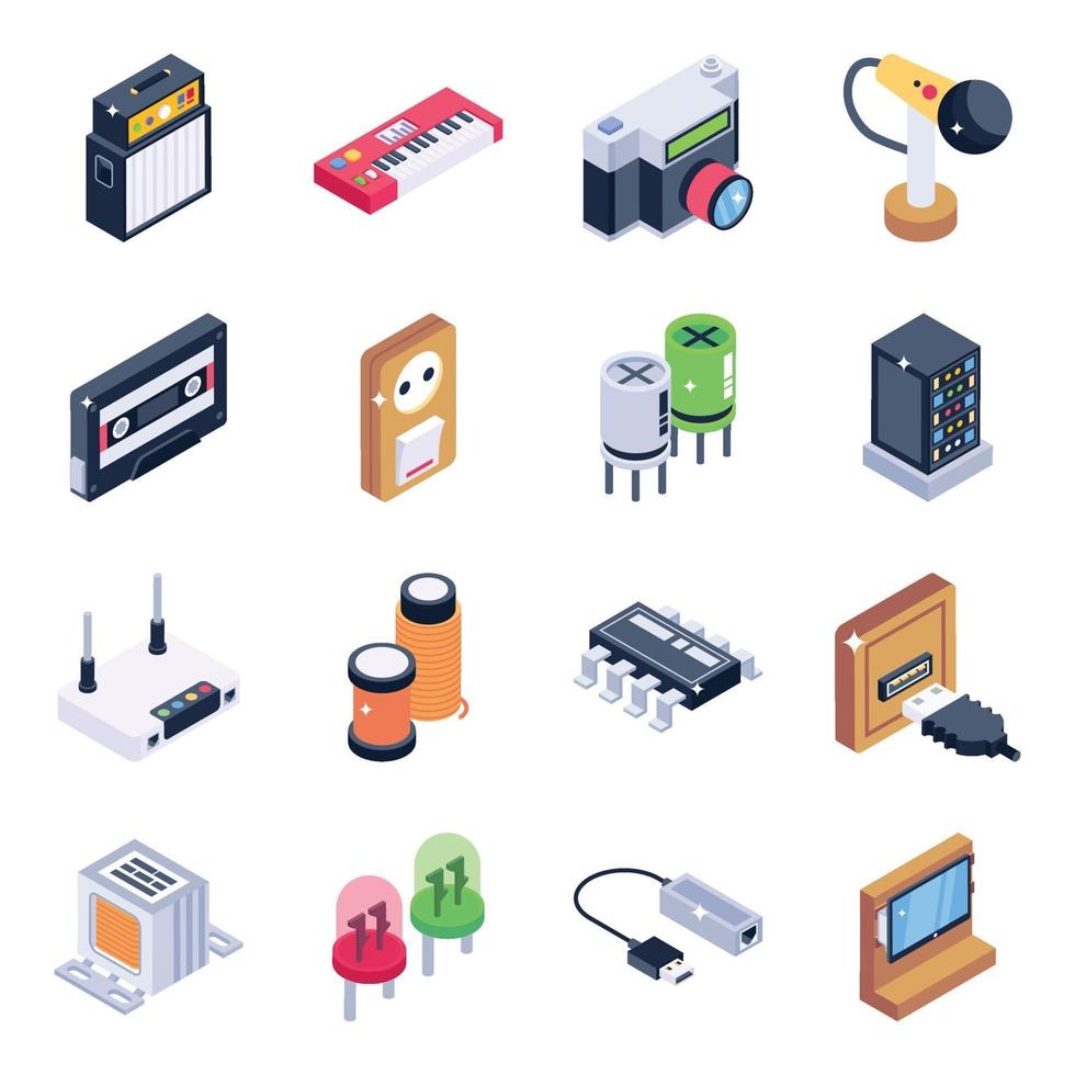 Electronics Gadgets and Devices vector
