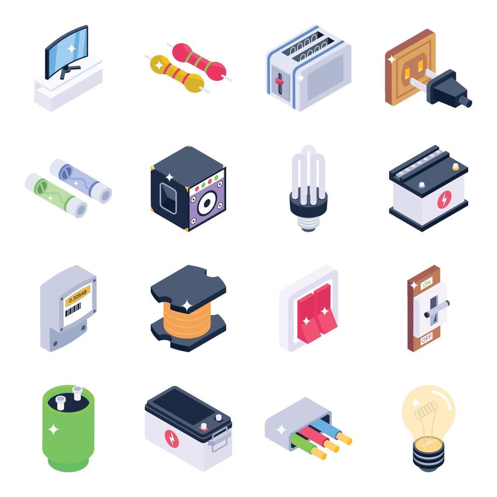 Electronics Tools and Elements vector