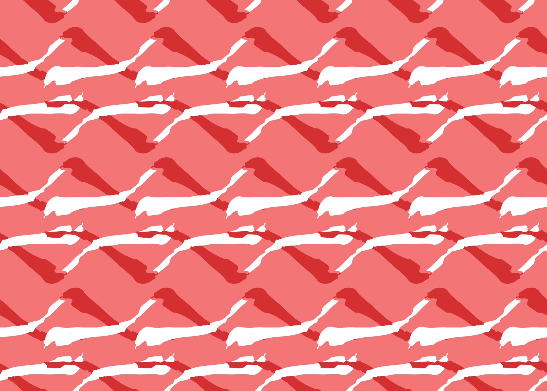 Vector texture background, seamless pattern. Hand drawn, red, white