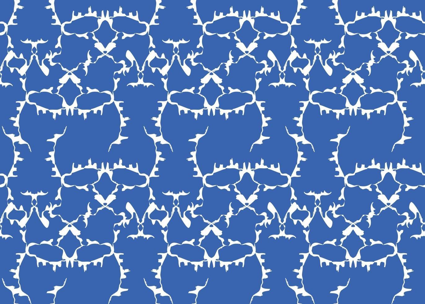 Vector texture background, seamless pattern. Hand drawn, blue, white